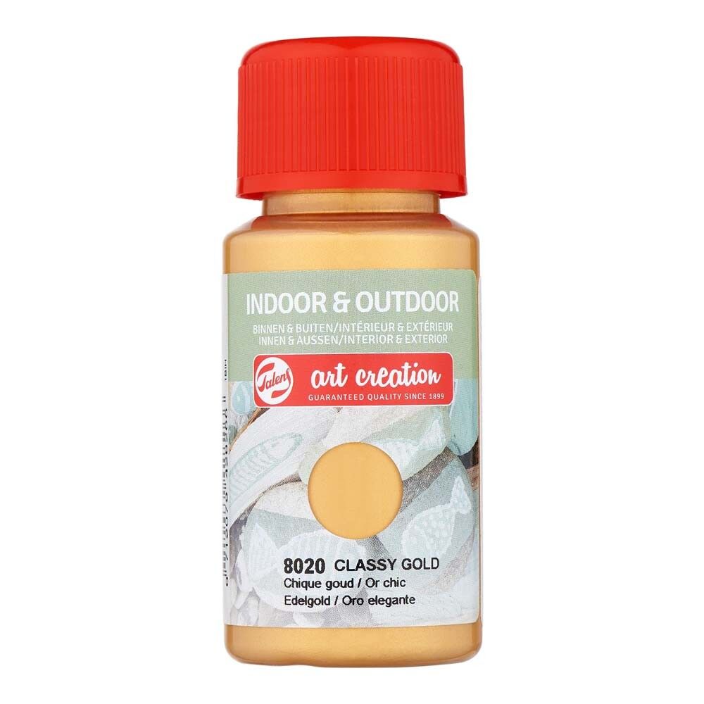 Föndurmálning inni og úti 50ml Classy Gold