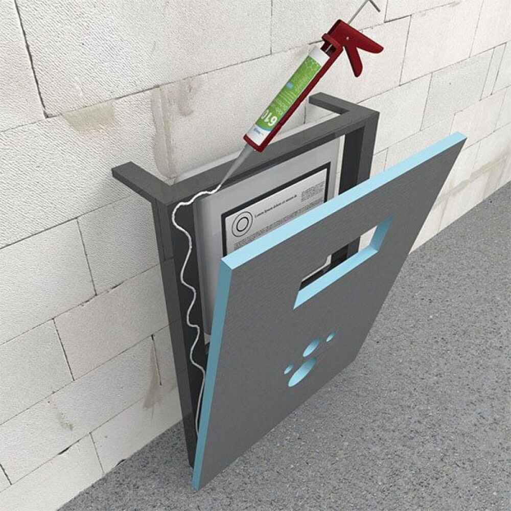 Votrýmisplata fyrir salerniskassa 20x1200x1245 mm Wedi