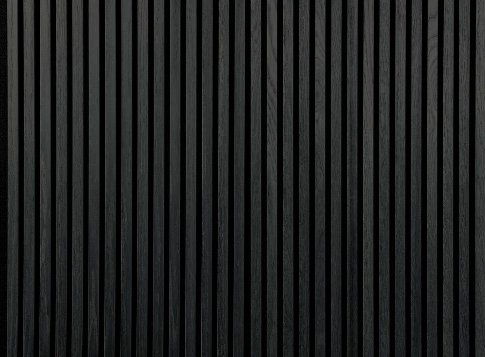 Hljóðdempandi plata svört eik 2440x605x22 mm