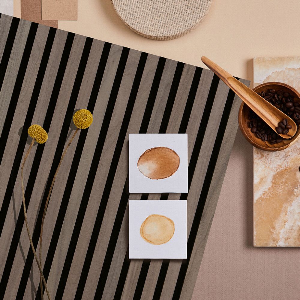 Hljóðdempandi plata hnota 2440x605x22 mm