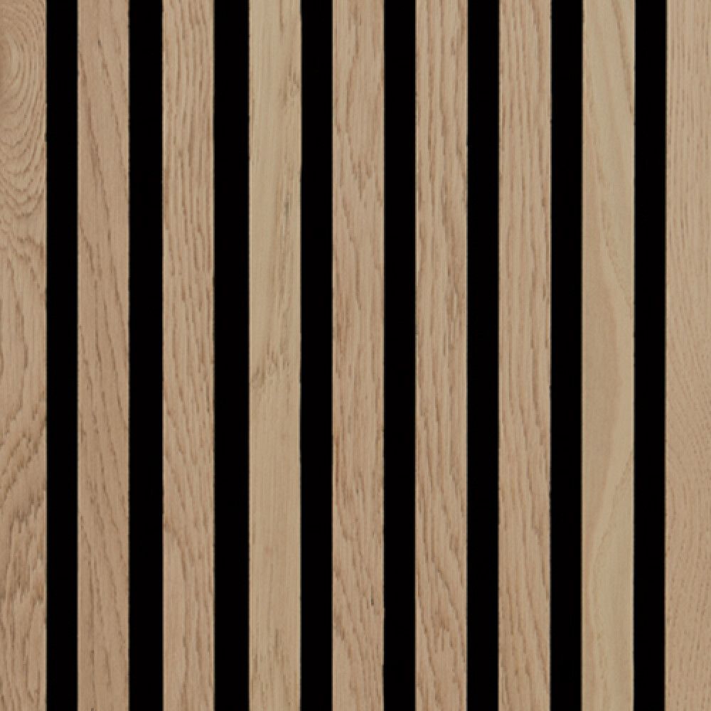 Hljóðdempandi plata ljós eik 2440x605x22 mm