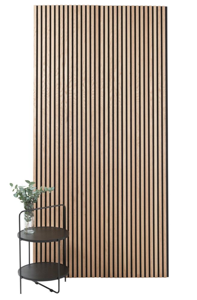 Hljóðdempandi plata ljós eik 2440x605x22 mm