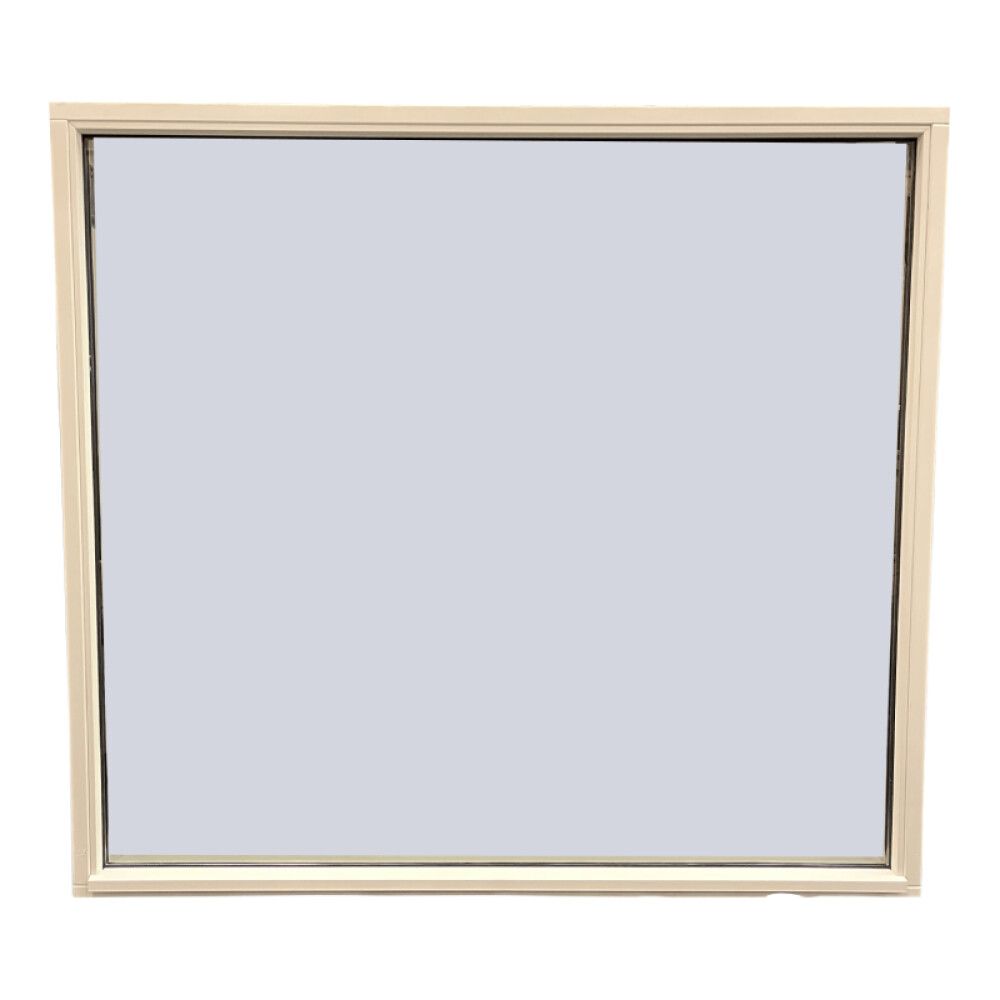 Gluggi fastur 1300 x 1430 mm hvítur