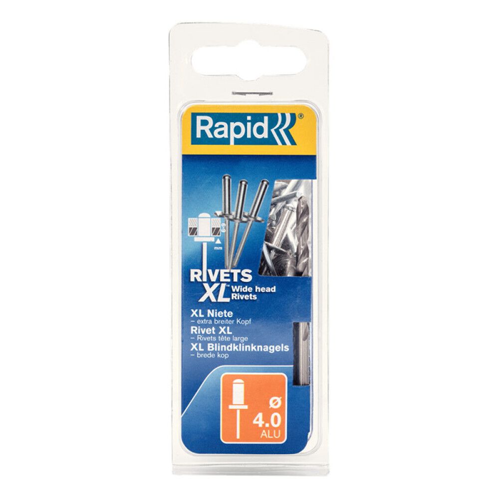 Blindhnoð 4x10 mm XL ál 50 stk Rapid