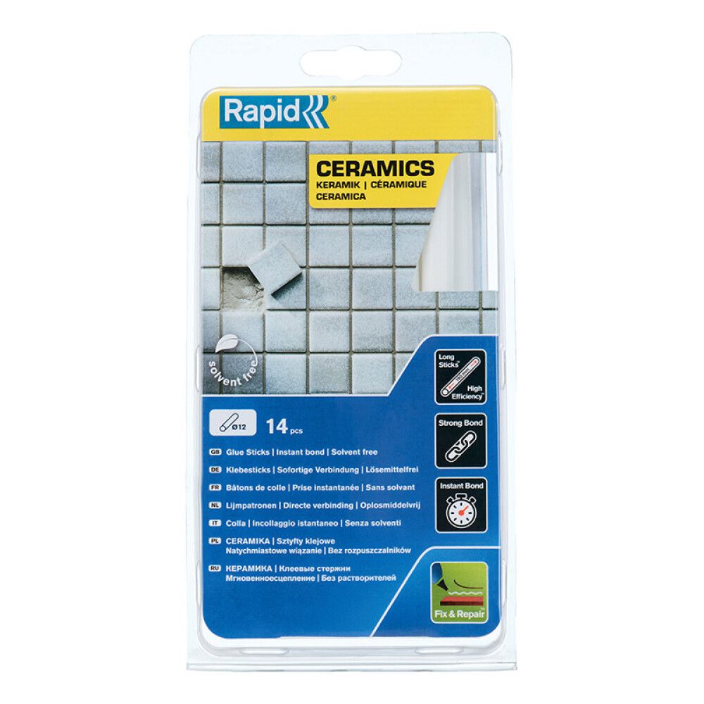 Límstangir 12 mm keramik 14 stk Rapid