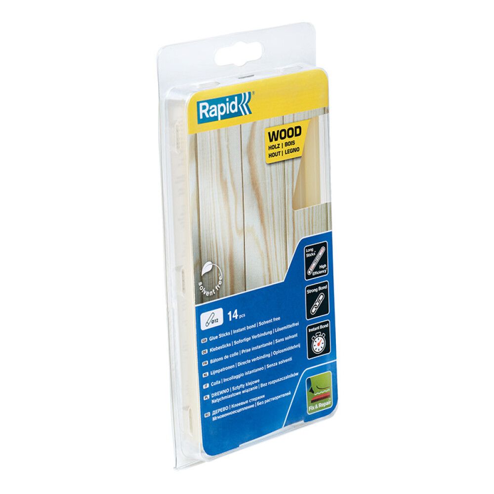 Límstangir 12 mm viður 14 stk Rapid