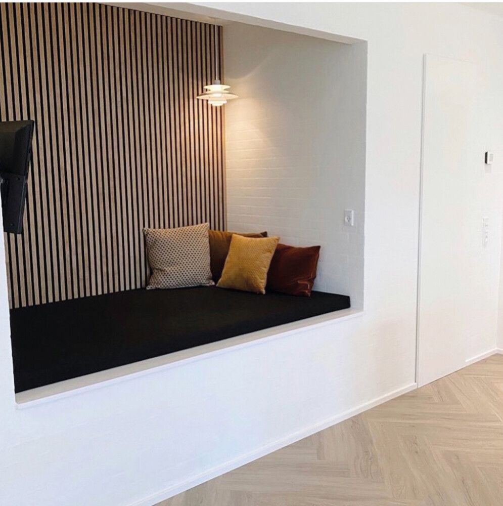 Hljóðdempandi plata ljós eik 3000x605x22 mm