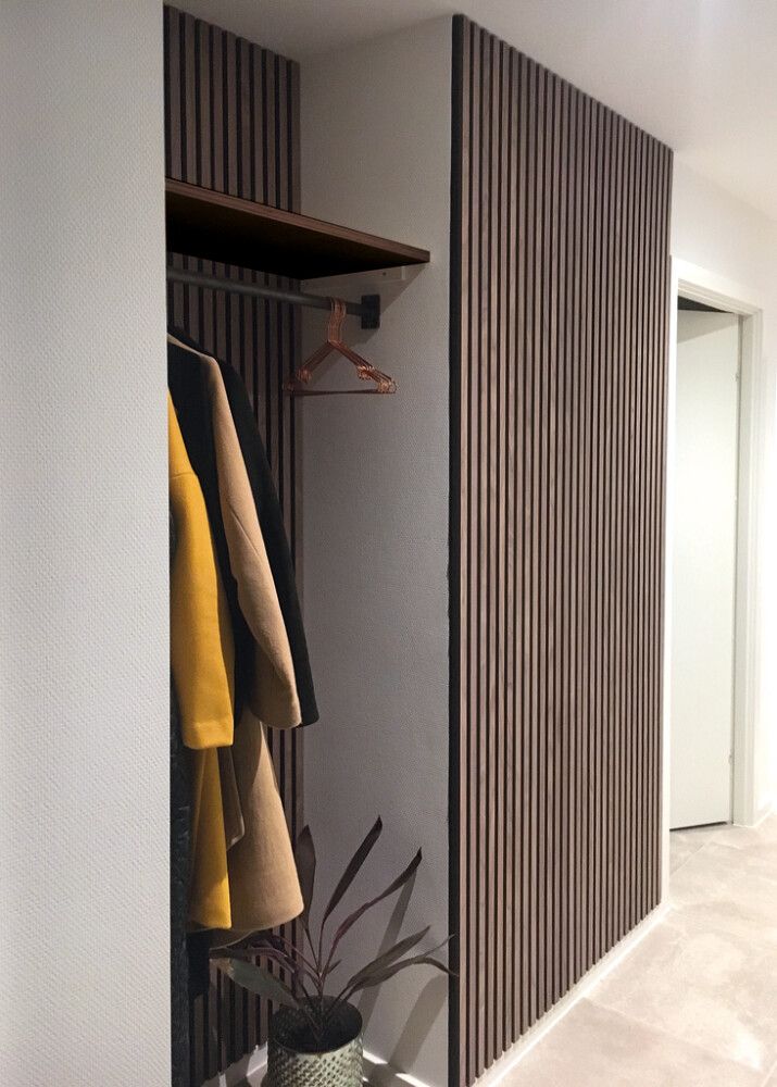 Hljóðdempandi plata reykt eik 2400x605x22mm