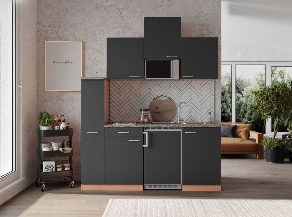 Eldhúsinnrétting 180 cm Respekta grá