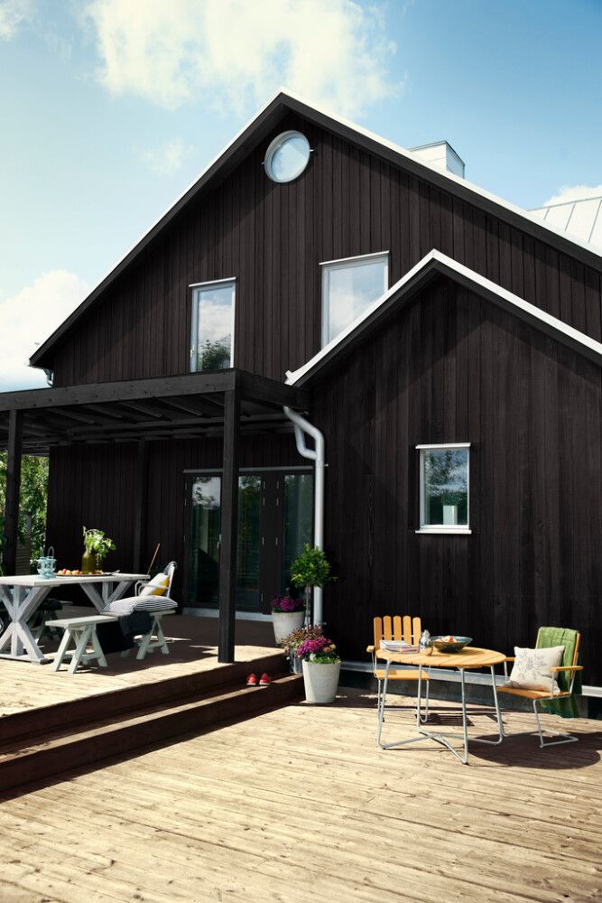 Viðarvörn Classic svört hálfþekjandi 10L Pinotex