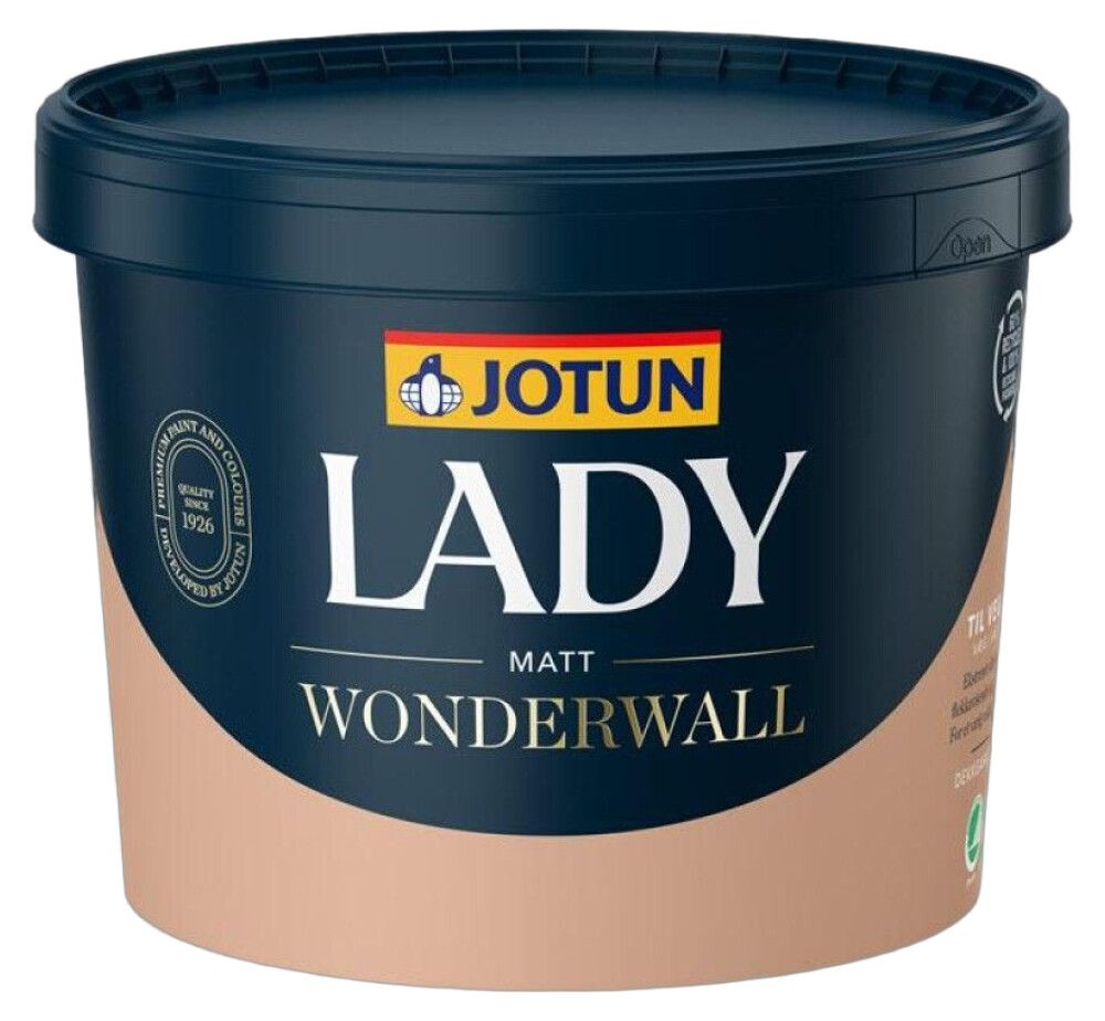 Akrýlmálning Lady Wonderwall hvítur grunnur 9L Jotun