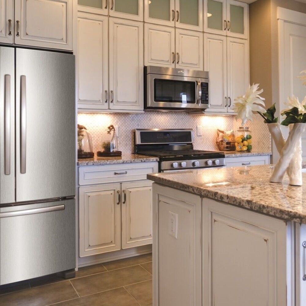 Filma metalic brush, 45cmx1.5m silfur