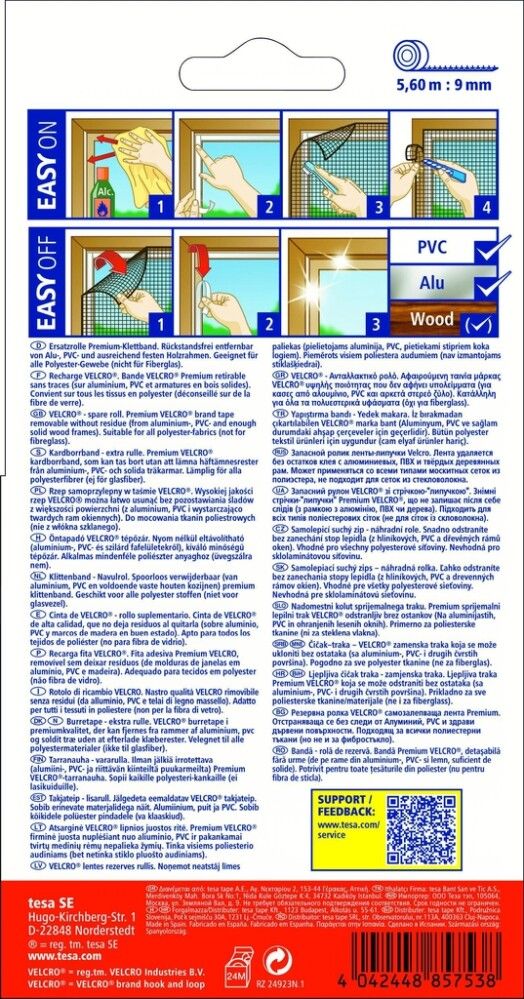 Möskvalímband 5,6m Tesa Stop Insect Net