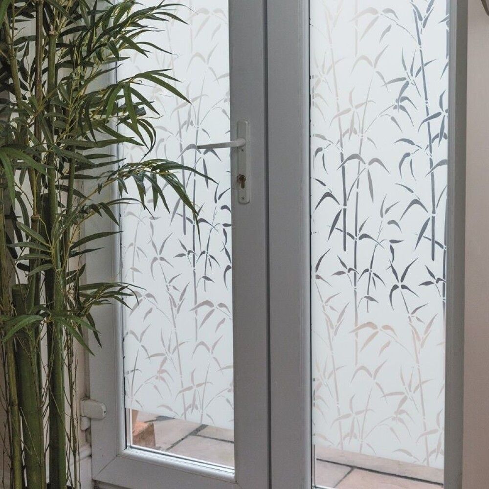 Filma static bamboo, 90cmx1.5m gegnsæ