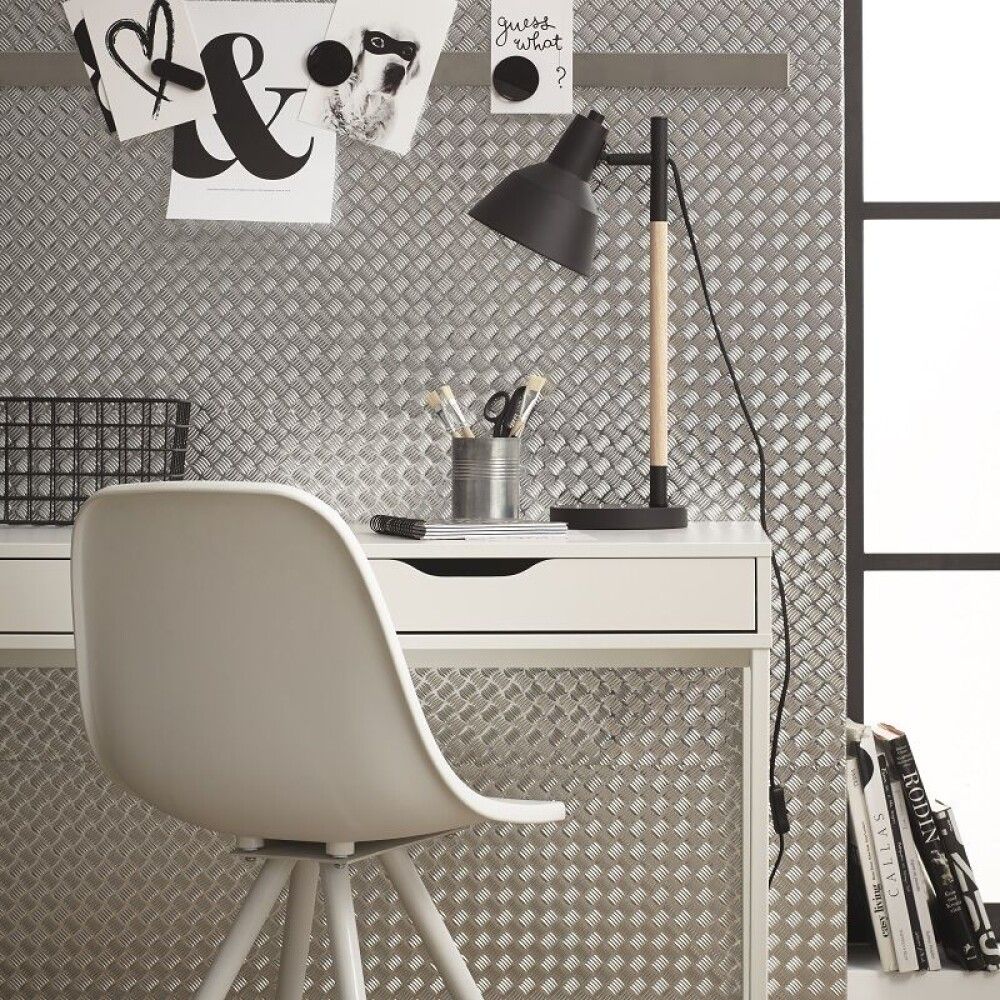 Filma riflet jern, 45cmx1.5m silfur