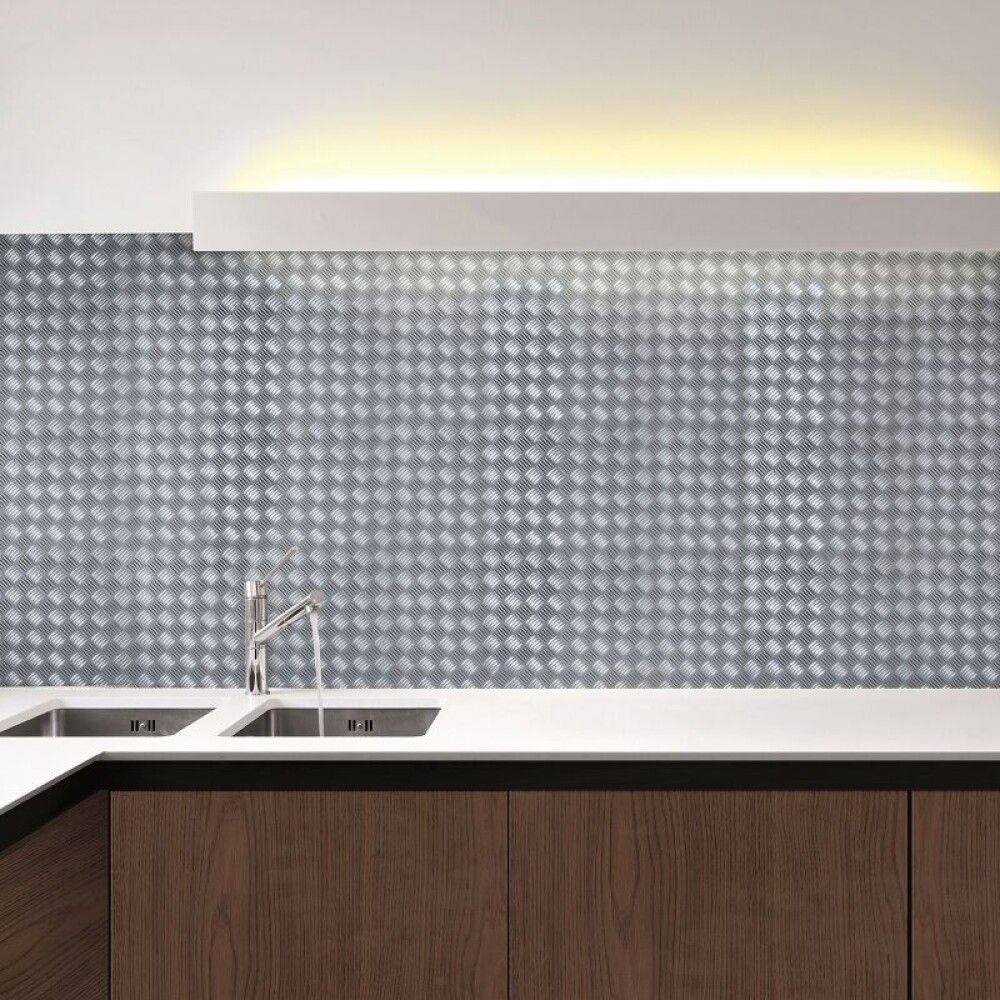 Filma riflet jern, 45cmx1.5m silfur