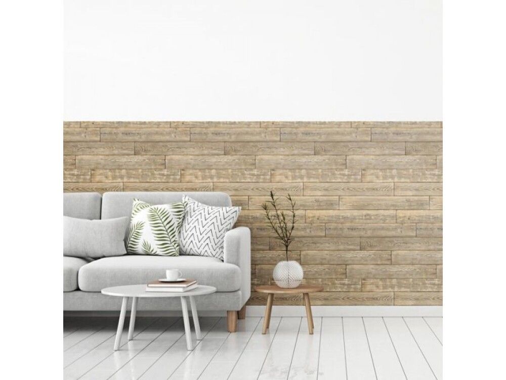 Veggfóður shabby wood 67,5x400 cm viður