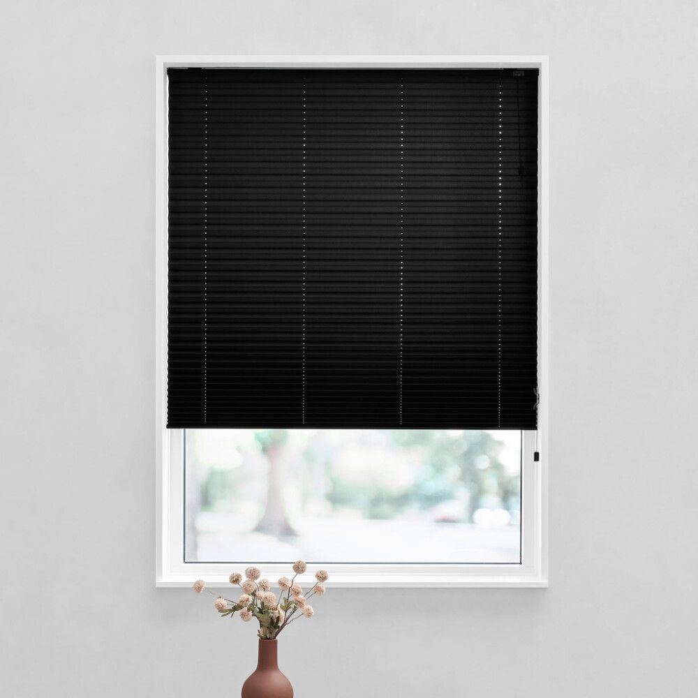 Plíseruð gardína 100x130 cm Debel London svört