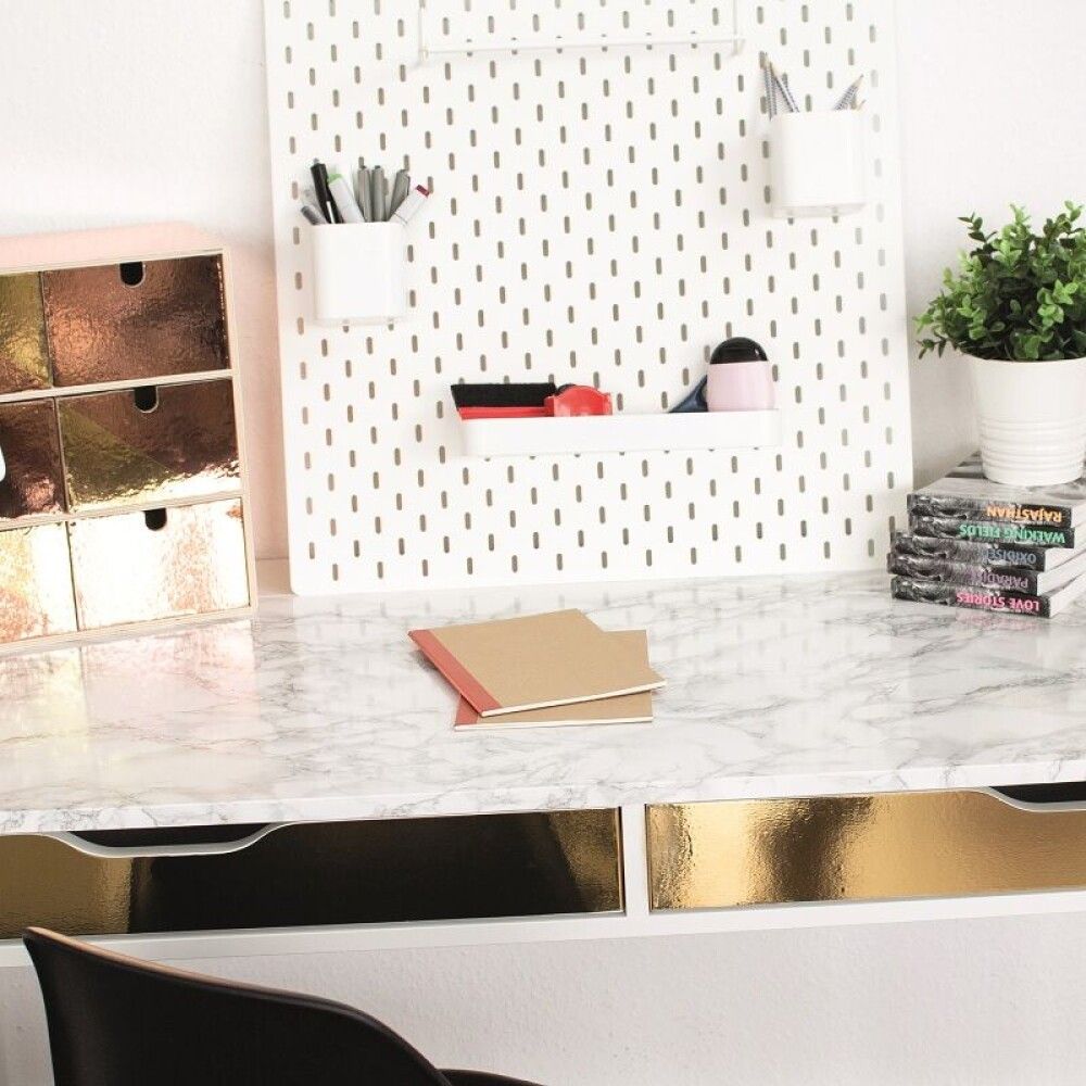 Filma metalic háglans, 45cmx15m gulur