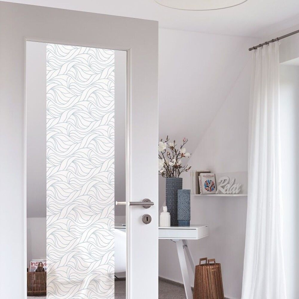 Filma static antwerpen, 45cmx1.5m hvít