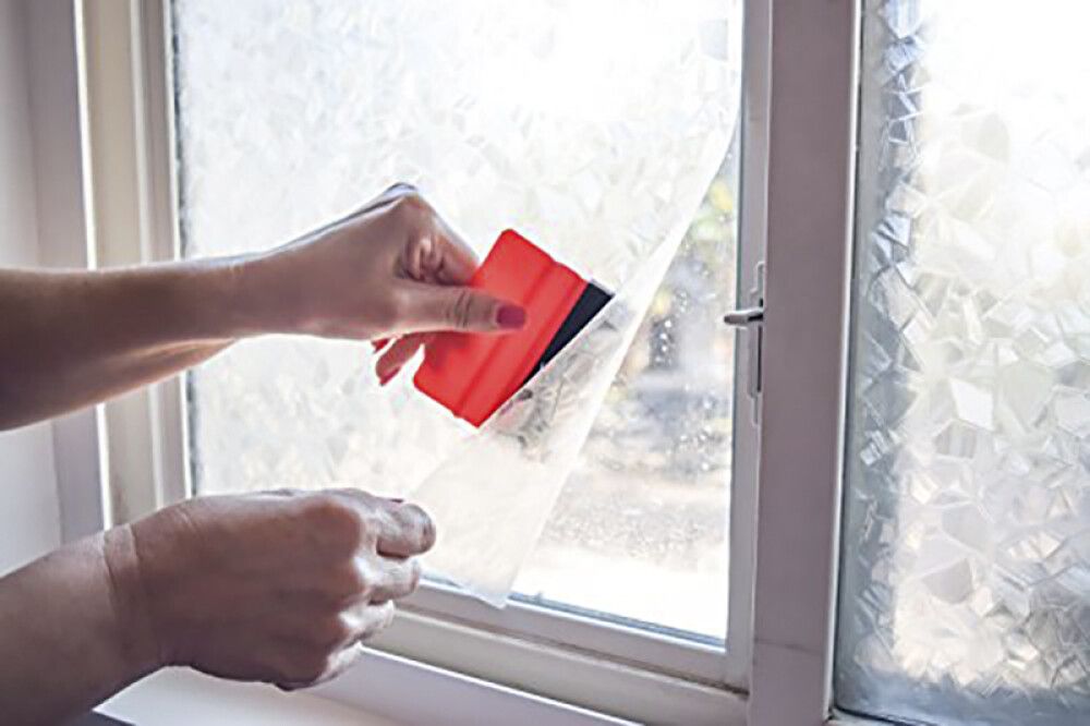 Filma static splinter, 90cmx1.5m gegnsæ