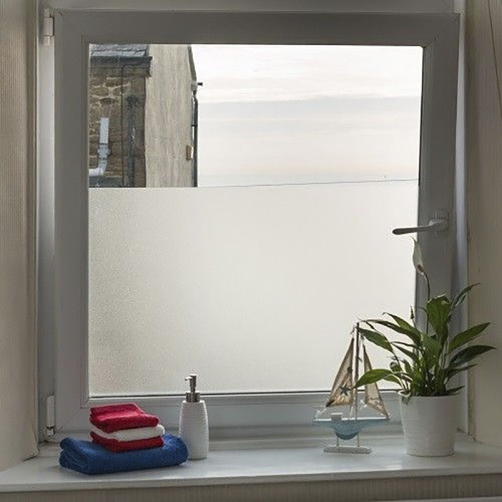 Filma static milky, 90cmx1.5m gegnsæ