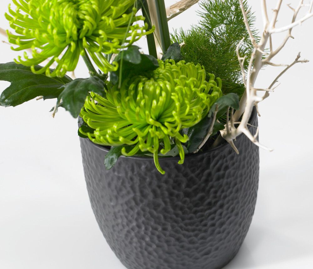 Blómapottur Boston Ø16cm dökkgrár