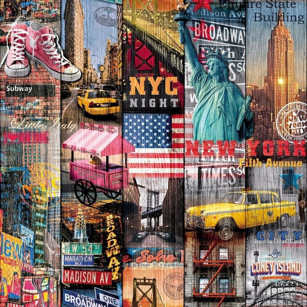 Filma manhattan, 67.5cmx2m lituð