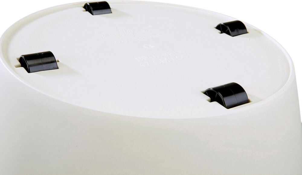 Blómapottur á hjólum Brussels Ø47cm hvítur