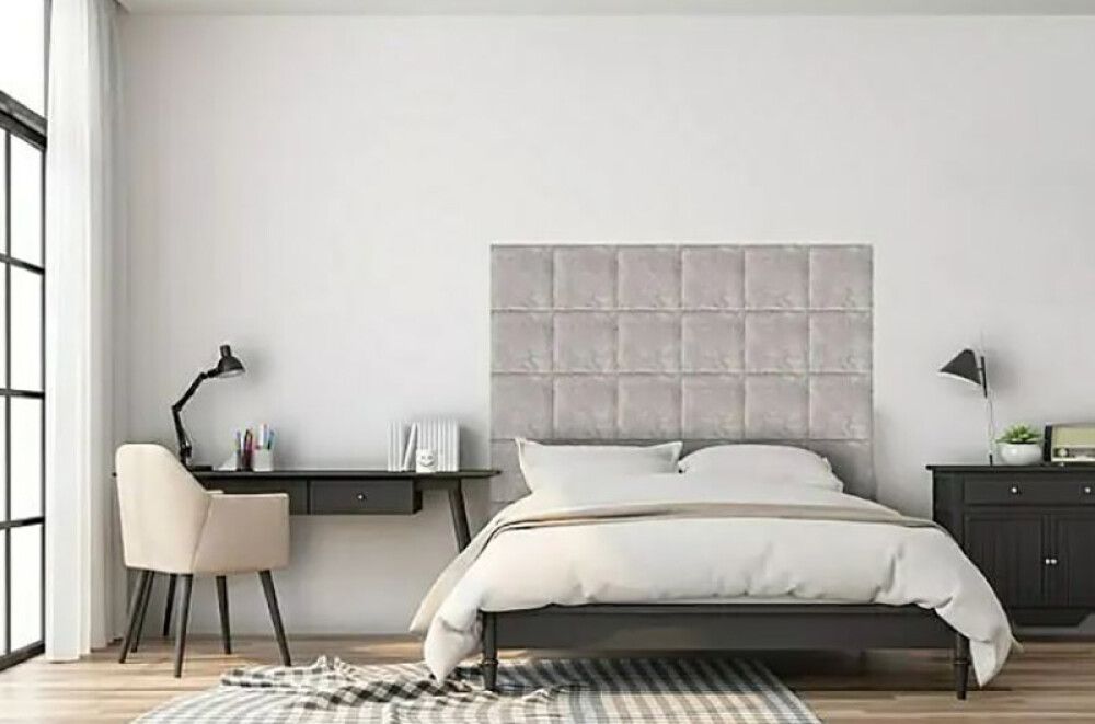 Veggpúði fyrir rúmgafl Preston 20 30x30 beige