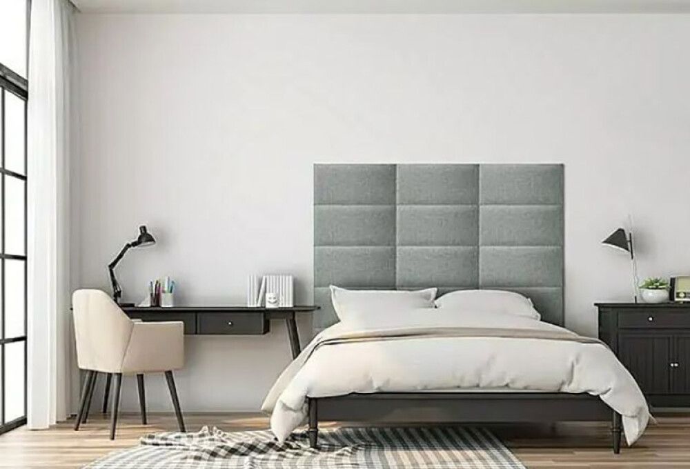 Veggpúði fyrir rúmgafl Inari 91 30x60 grár