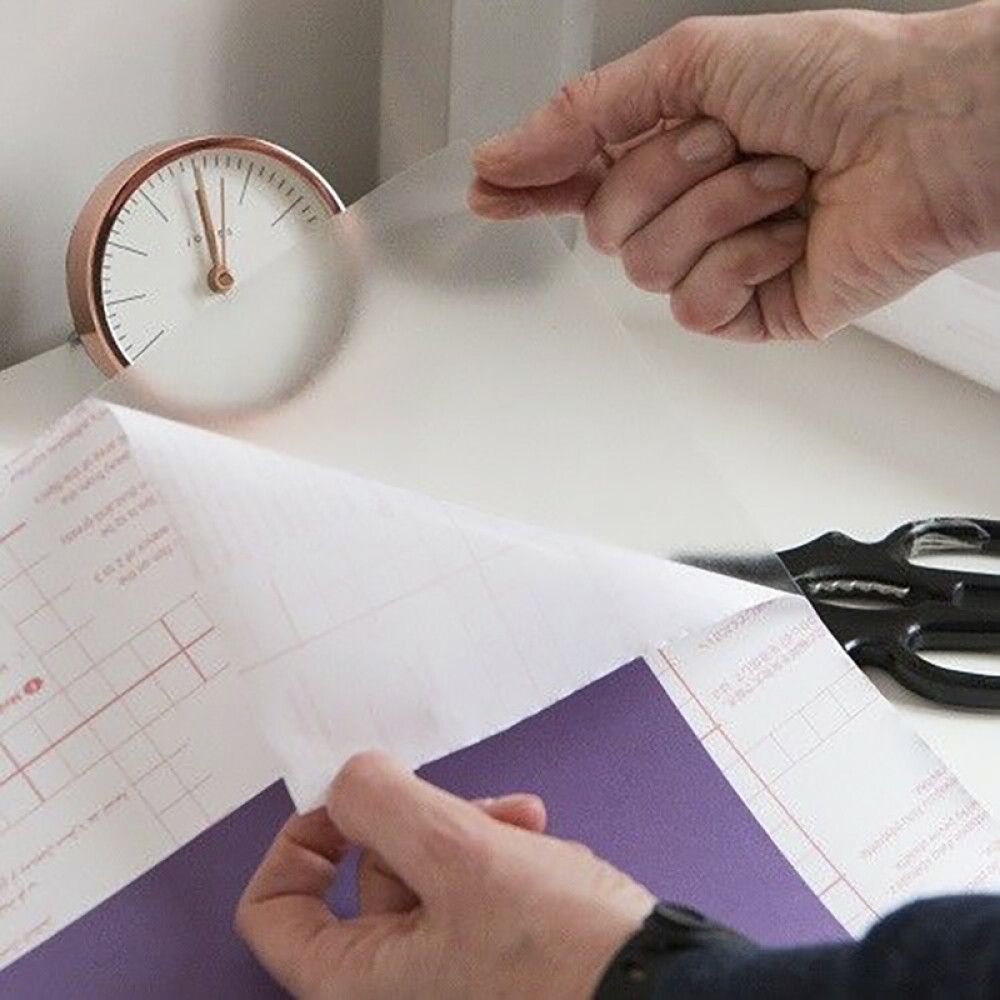 Filma glær blank, 67.5cmx2m gegnsæ