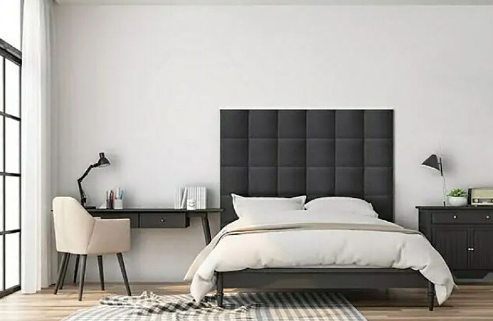 Veggpúði fyrir rúmgafl Inari 95 30x30 koksgrár