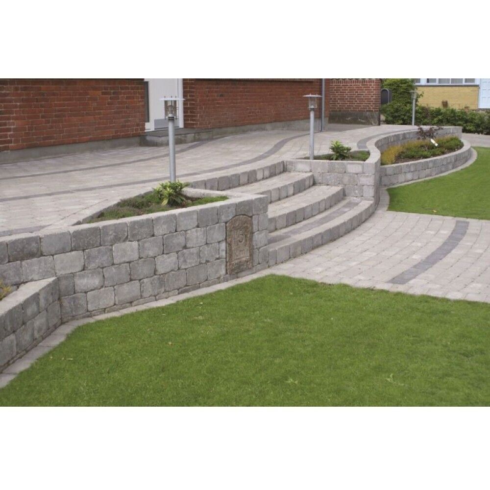 Grófur kantsteinn 14x21x14cm IBF Grár