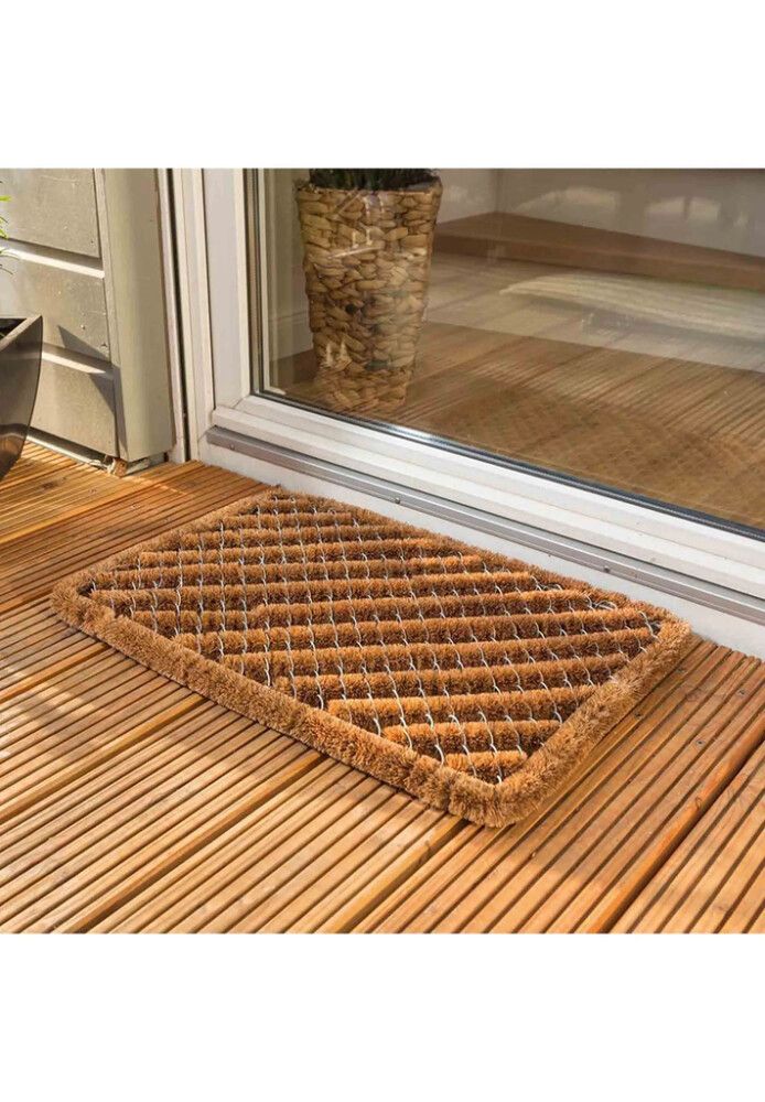 Útidyramotta 60x40 cm Coco Brush