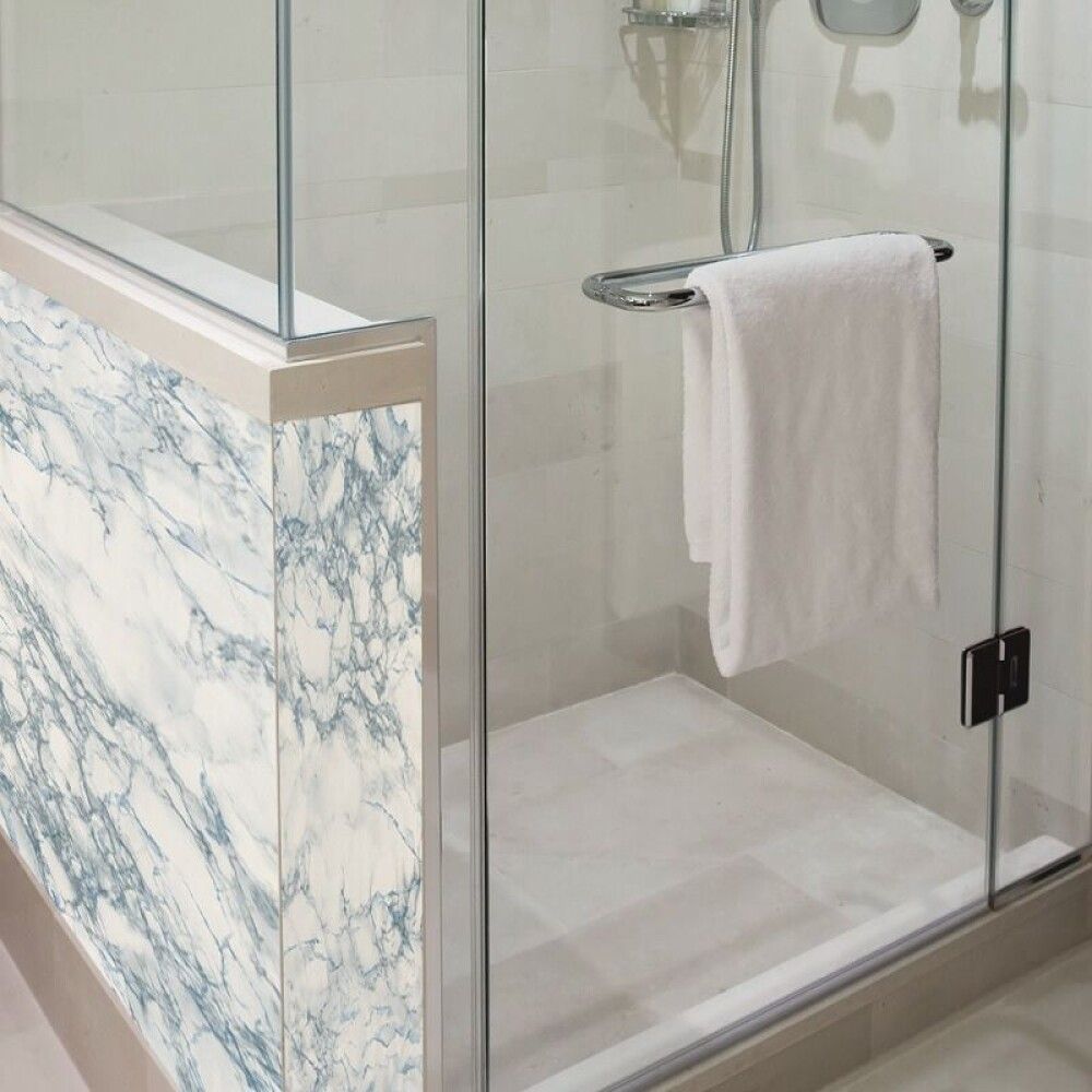 Filma marmor cortes, 67.5cmx2m blá