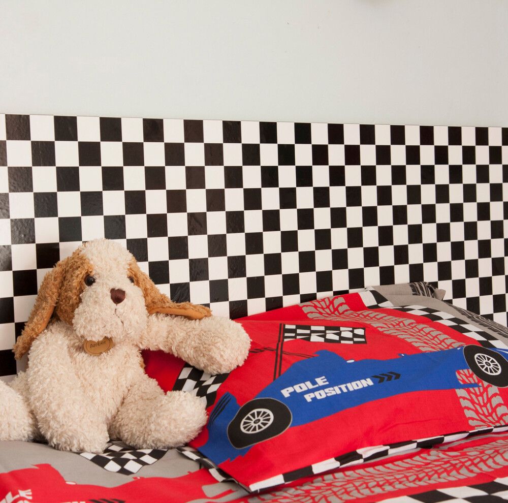 Filma monza, 45cmx2m svart-hvít