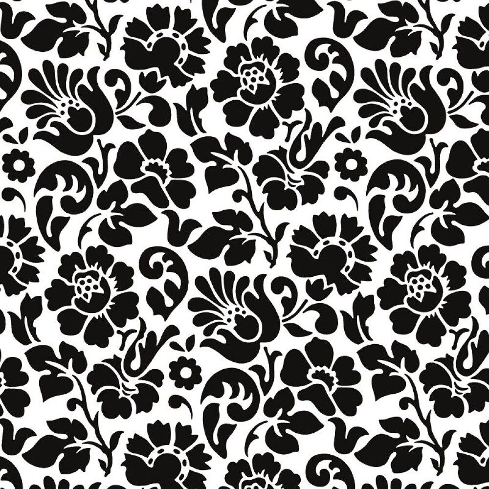 Filma barock, 45cmx2m svart