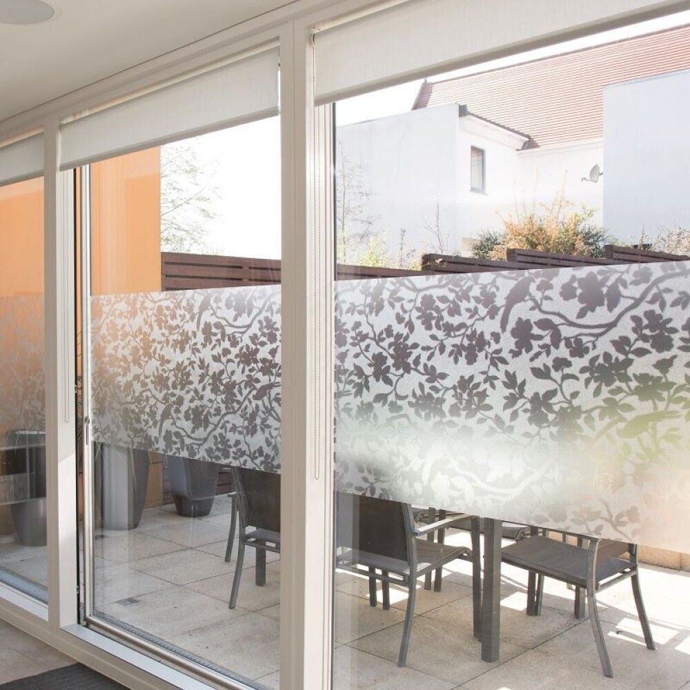 Filma static blómret, 67.5cmx1.5m gegnsæ