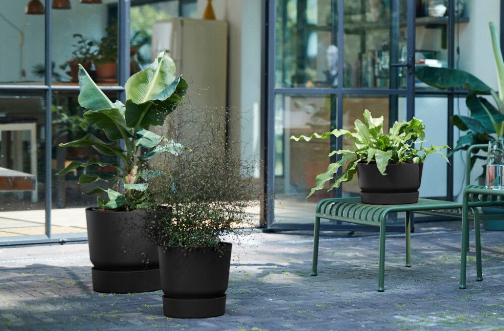 Útiblómapottur Greenville Ø39cm svartur