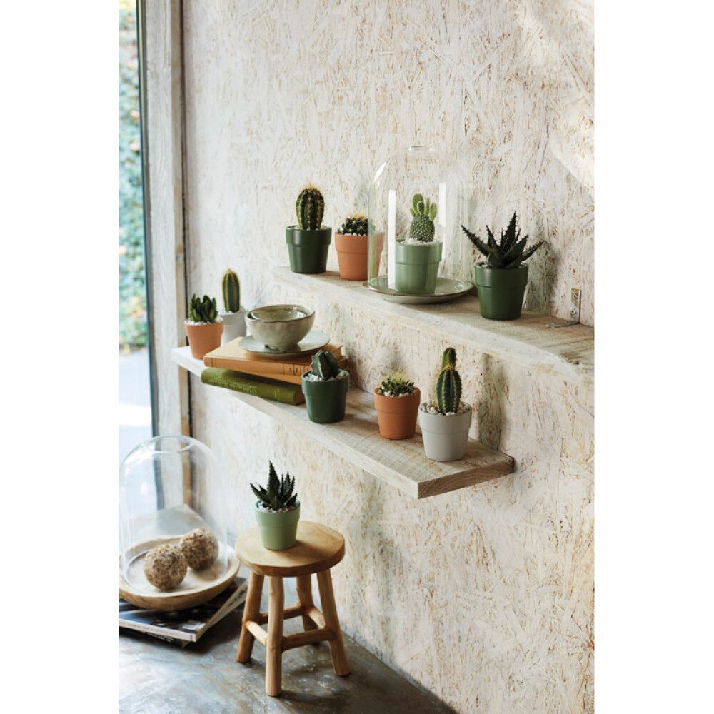 Blómapottur Lima grár Ø7cm Soendgen Keramik