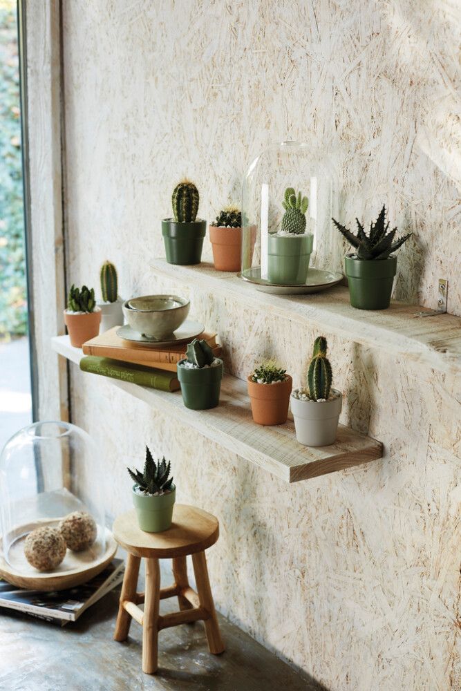 Blómapottur Lima dökkgrænn Ø7cm Soendgen Keramik