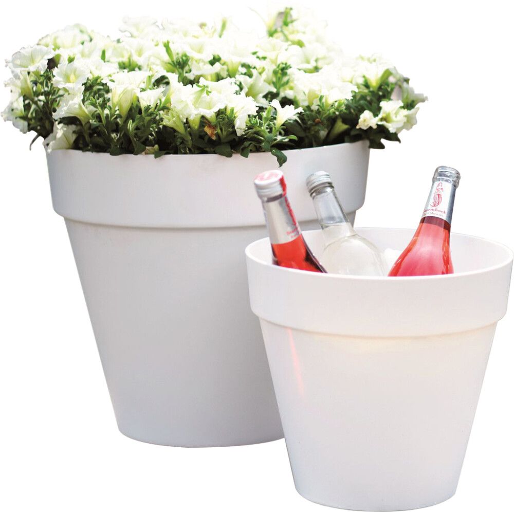 Útiblómapottur Loft Urban Round Ø28,5cm dökkgrár