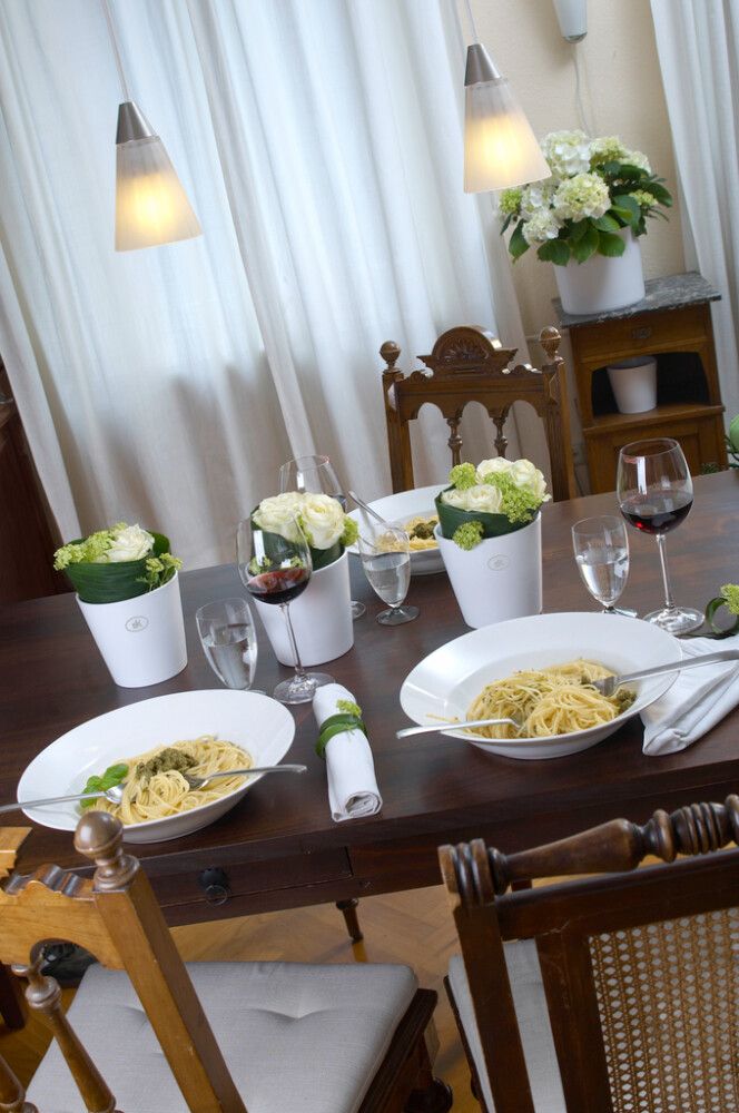 Blómapottur Dallas Style hvítur Ø16cm Soendgen Keramik