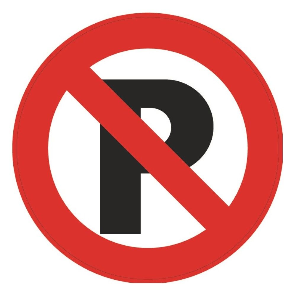 Skilti bannað að leggja Ø30 cm Pickup