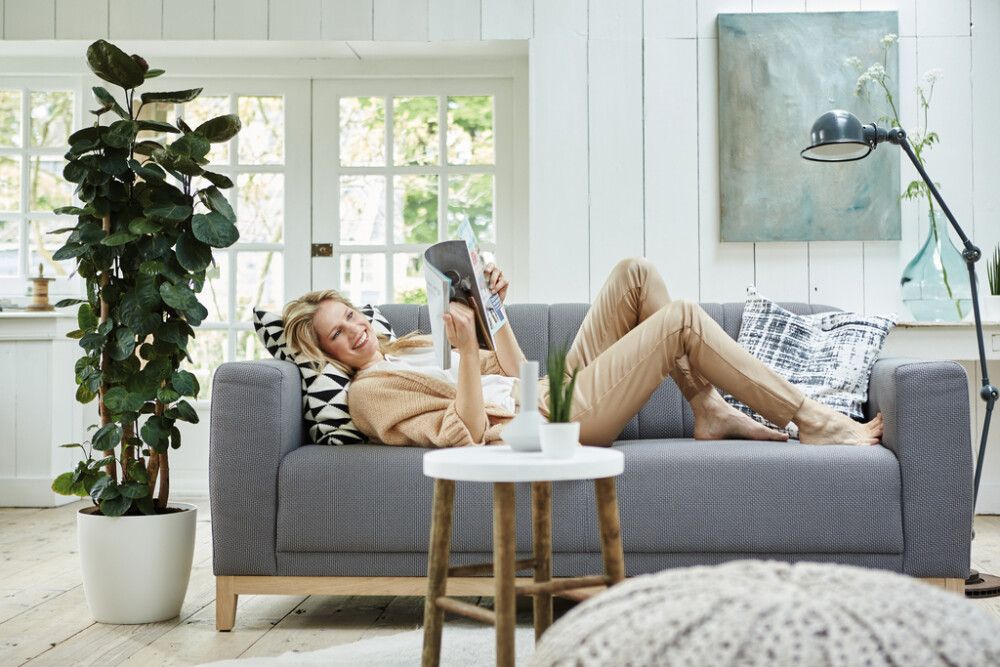 Blómapottur á hjólum Brussels Ø39cm hvítur