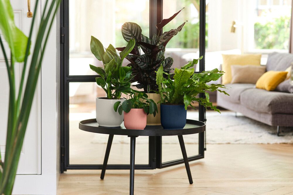 Blómapottur Vibes Fold Round Ø25cm hvítur