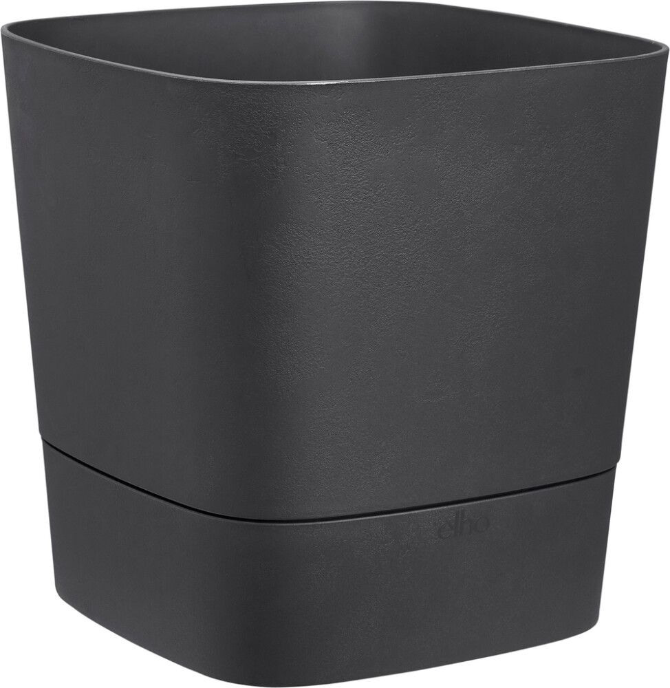 Útiblómapottur Greensense Aqua Care 38x38cm dökkgrár