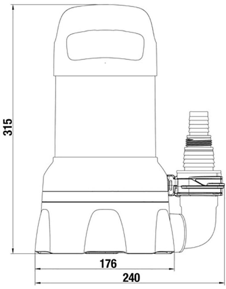 Brunndæla 450W fyrir hreint vatn Gardena 11000