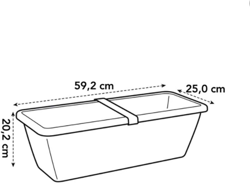 Svalapottur Barcelona XL 59cm dökkgrár